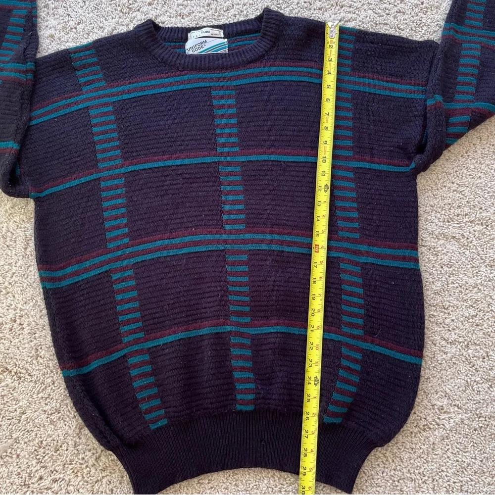 Uniform Code Mens Sweater Size XL‎ Coogi Style Grandpacore 90s Vintage